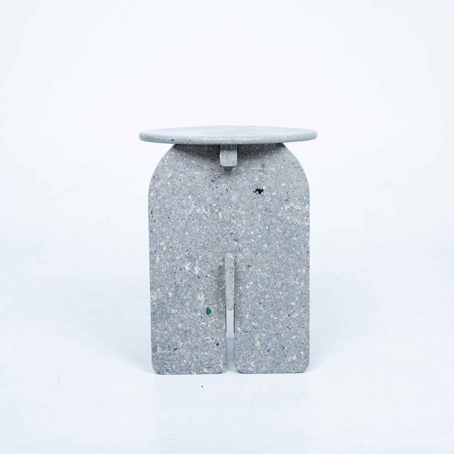 Muara Stool Pebble White