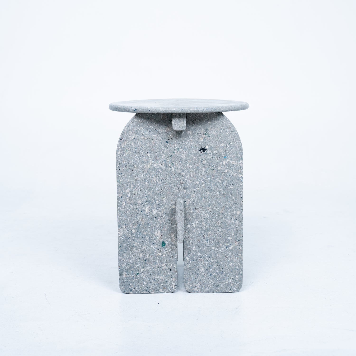 Muara Stool Pebble White
