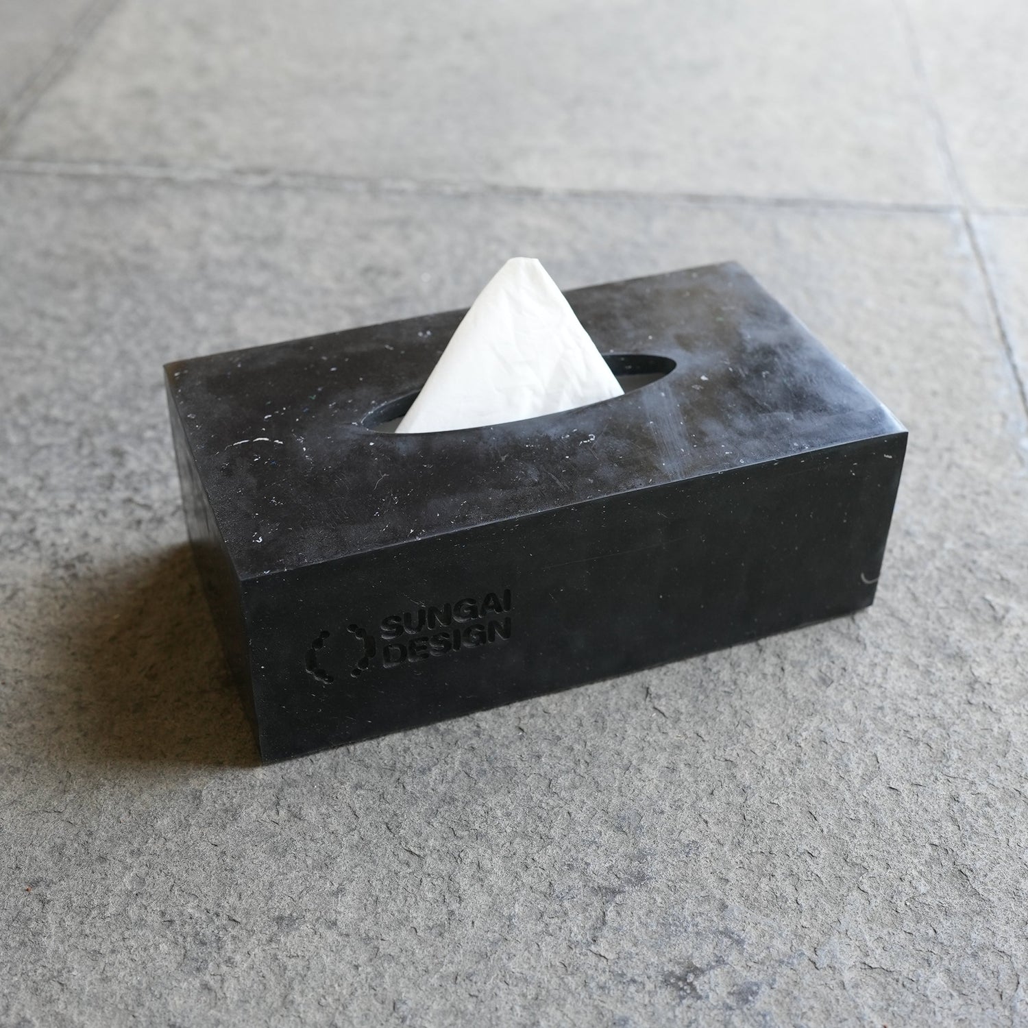Kotak Tissue Box Granite Black