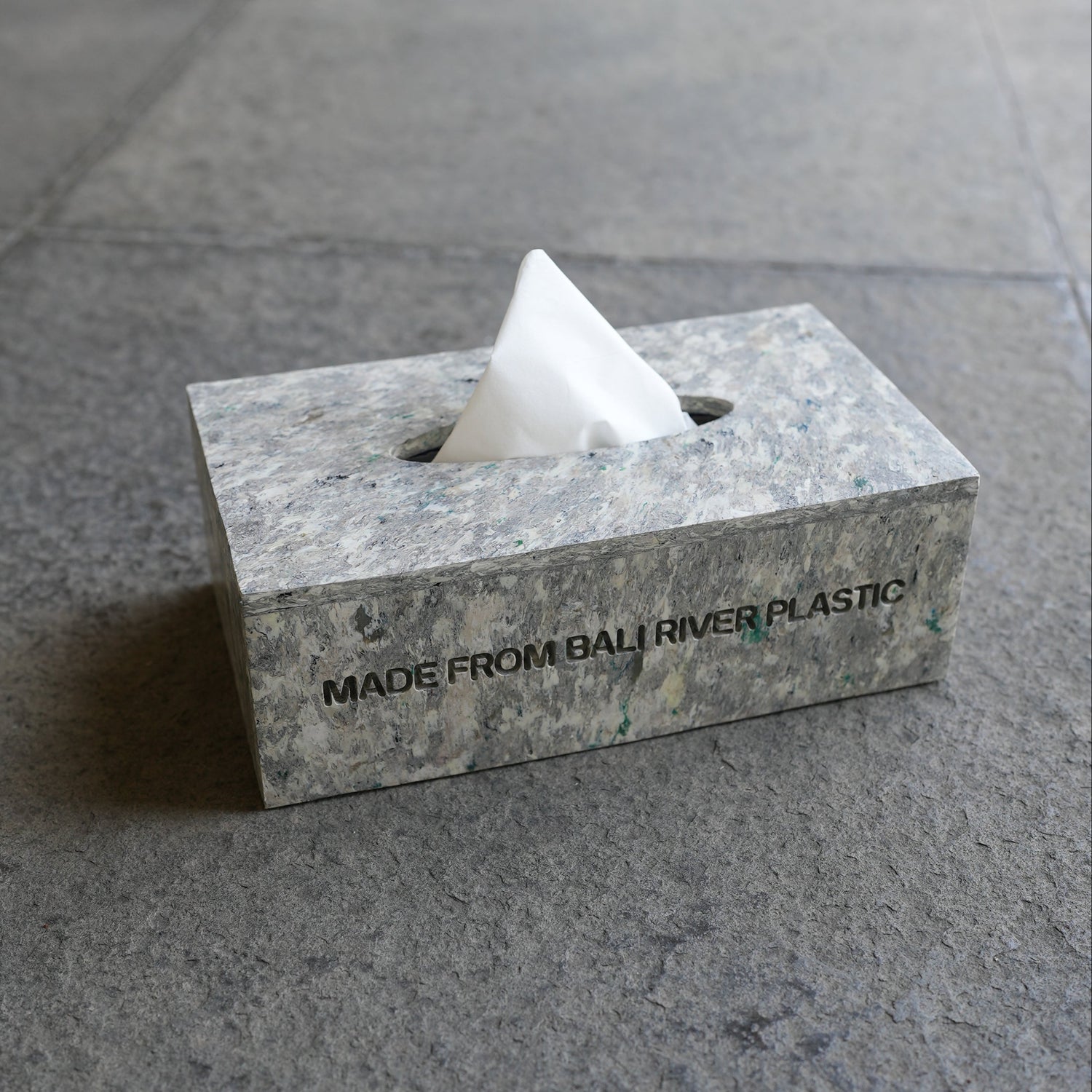 Kotak Tissue Box Pebble White